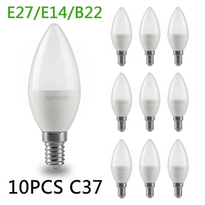 10 peças E27 E14 B22 Lâmpada Led 220V