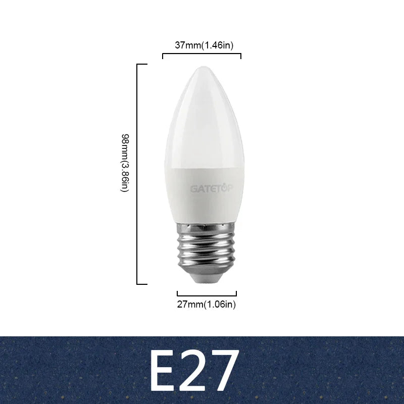 10 peças E27 E14 B22 Lâmpada Led 220V