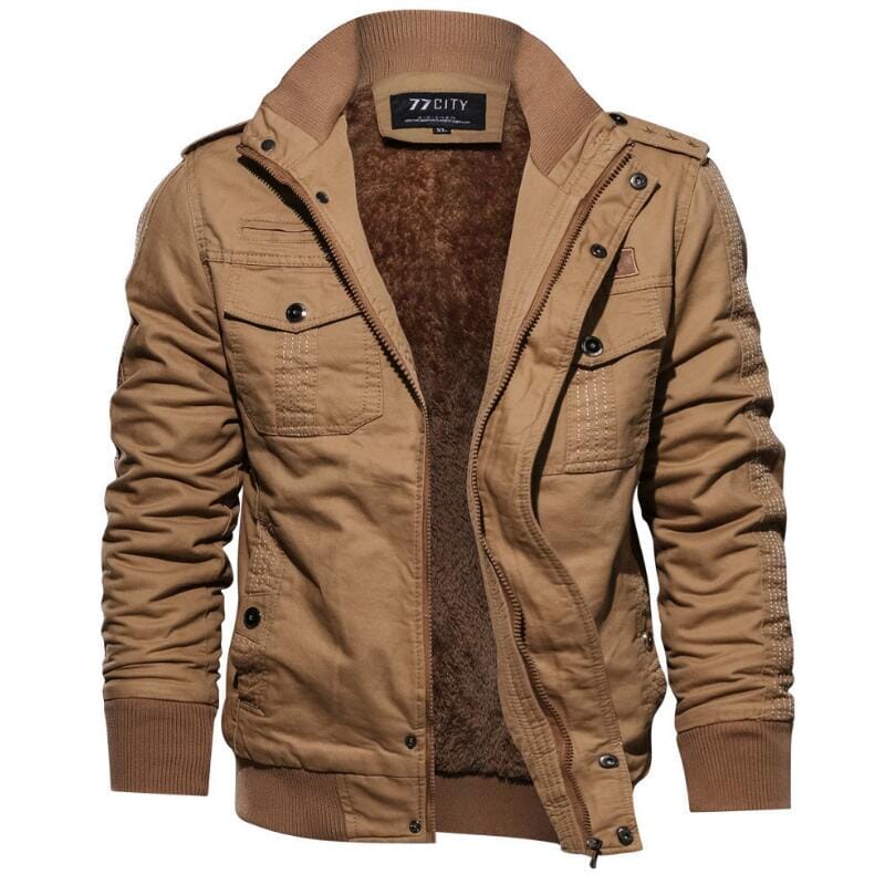 Jaqueta Masculina Casual Army Modelo EUA 688 Tok Novidades Cáqui PP 