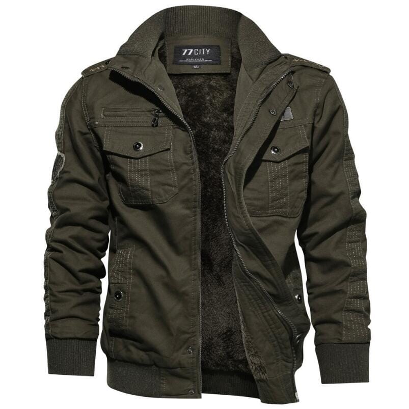 Jaqueta Masculina Casual Army Modelo EUA 688 Tok Novidades Verde Militar PP 